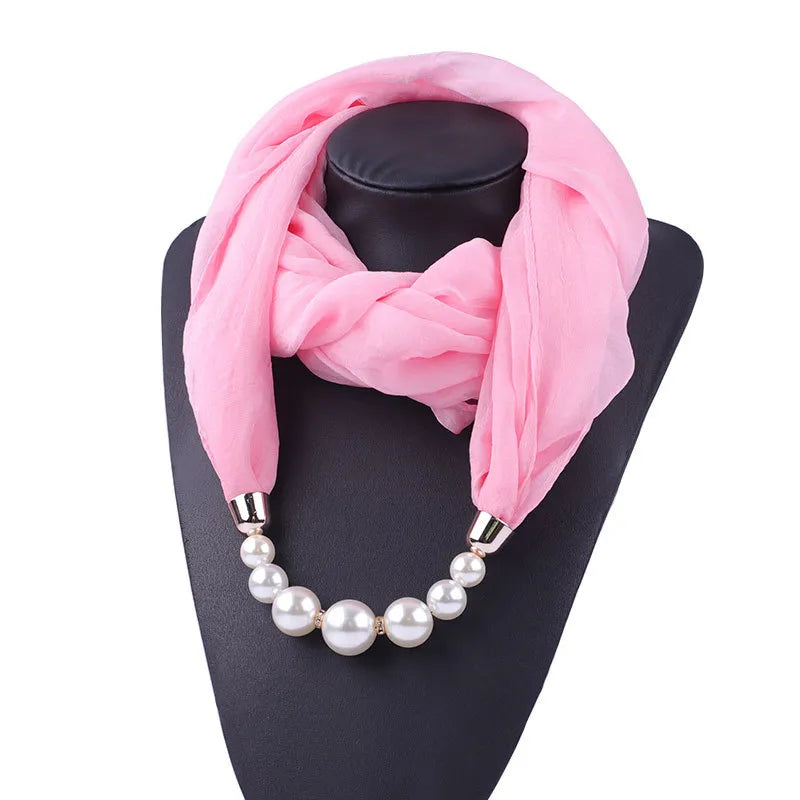 women's commute solid color chiffon scarf
