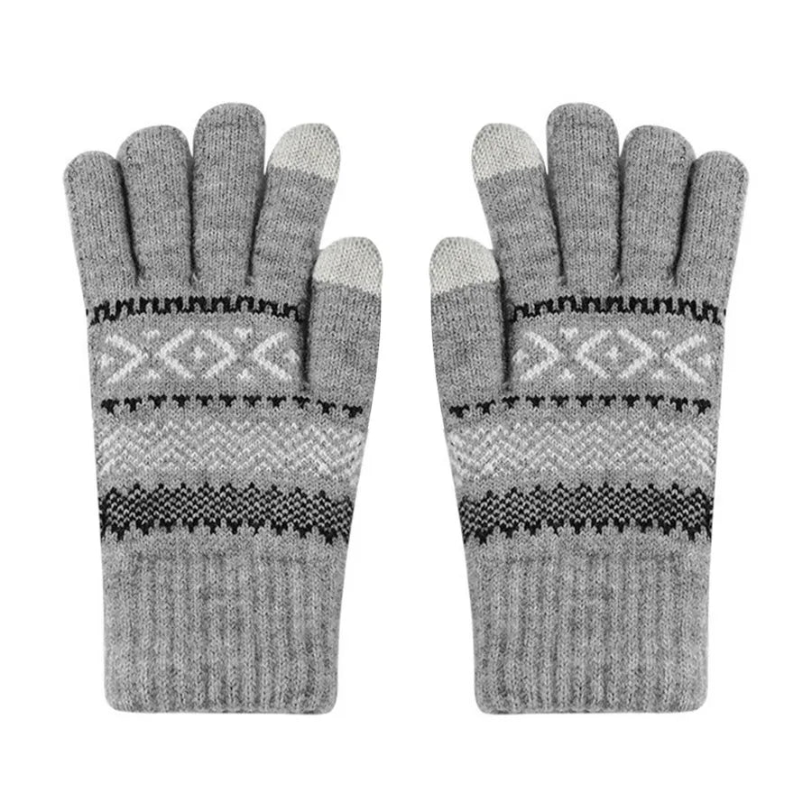 Women's Basic Modern Style Printing Gloves