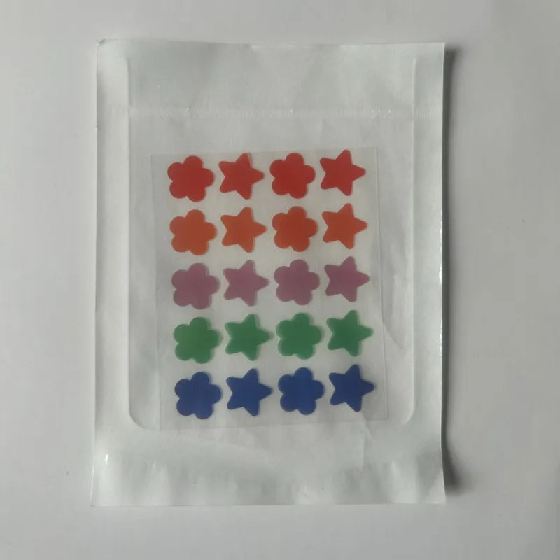 Color Pimple Stickers Love Star Pimple Stickers Special PE Pimple Stickers Pimple Stickers Cover Stickers