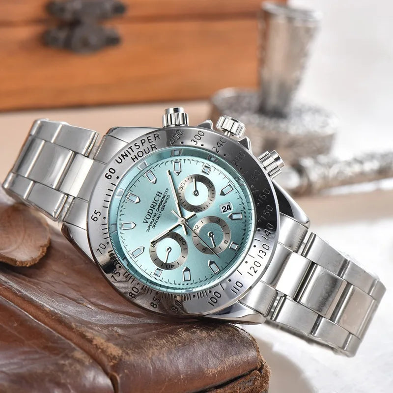Casual Color Block Solid Color Single Folding Buckle Quartz Women's Watches