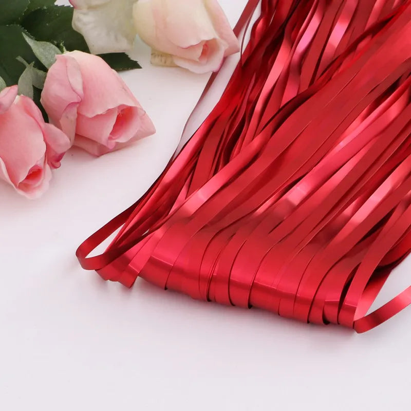 Solid Color Solid Color Plastic Graduation Party Tinsel curtain