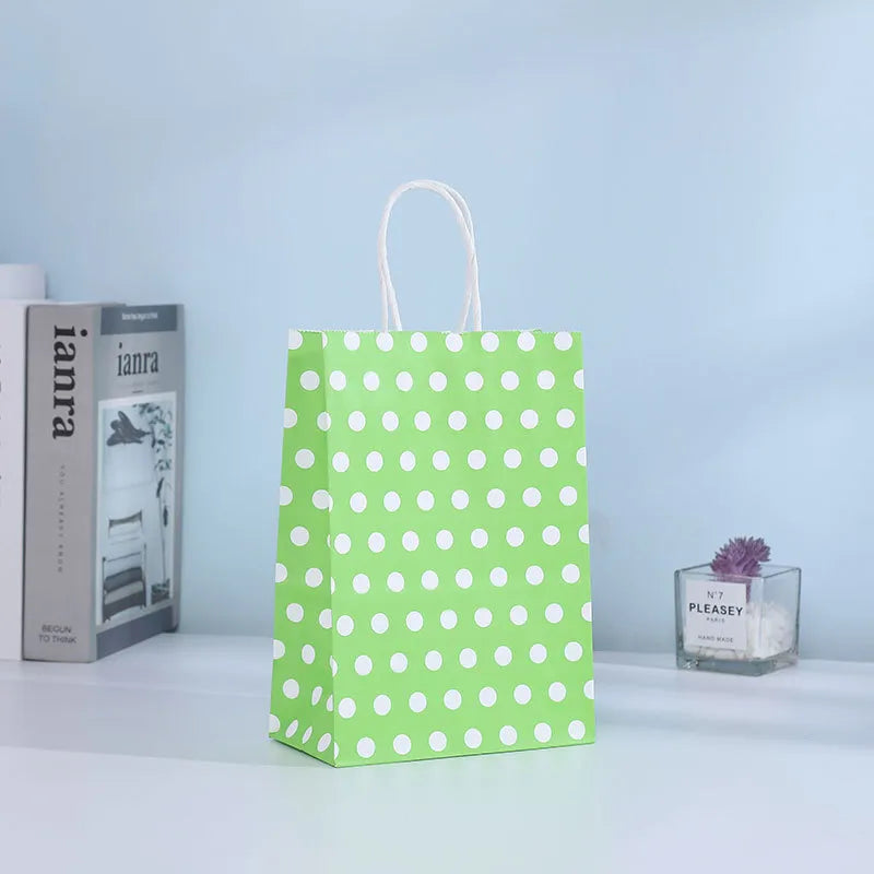birthday polka dots kraft paper party gift wrapping supplies