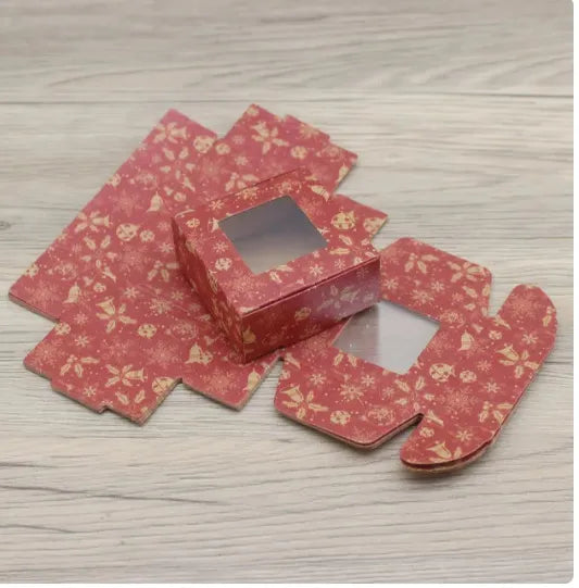 Multicolor Handmade Printed Candy Box Black Marble Pattern Window Business Gift Box Confectionery Packaging Jewelry Wrapping