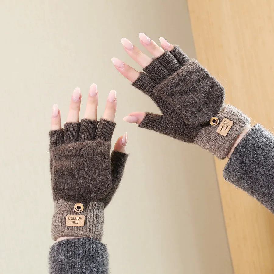 women's casual simple style solid color gloves 1 pair