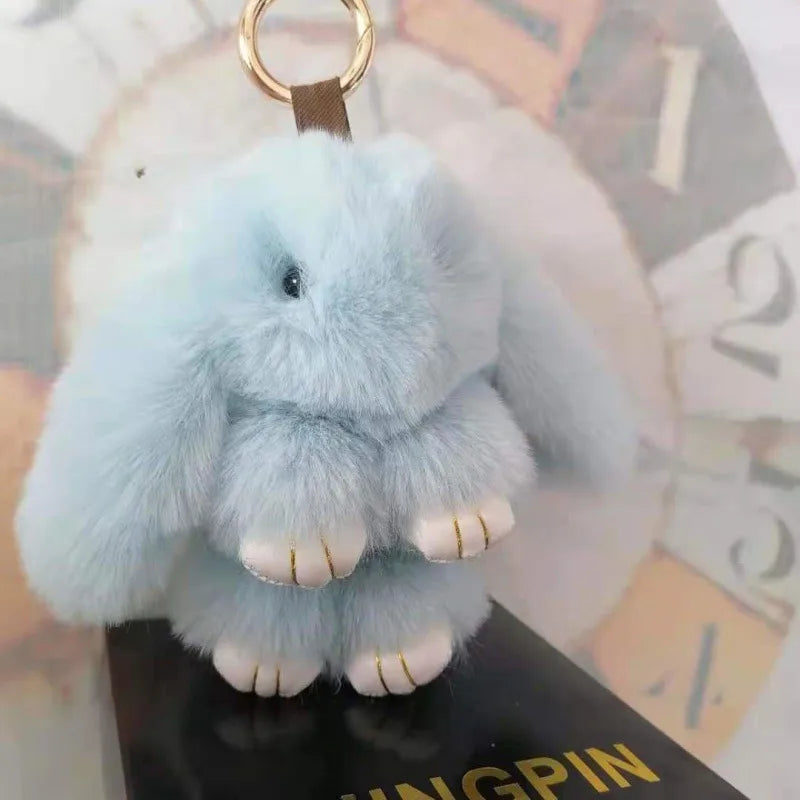 Simple Style Rabbit Artificial Wool Handmade Bag Pendant