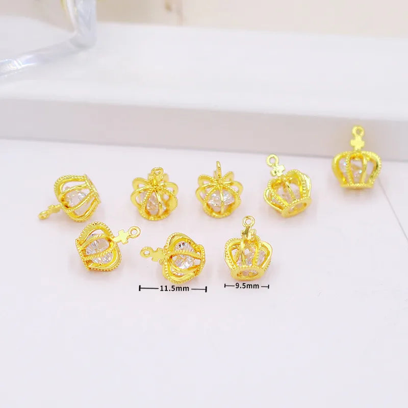 1 Piece Copper Zircon Flower Bow Knot Pendant