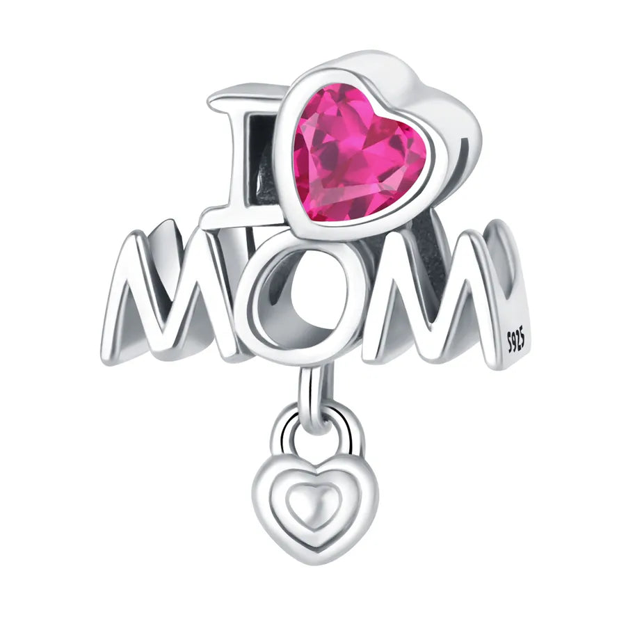1 Piece 23*14mm 925 Sterling Silver Letter Heart Shape Pendant Beads Jewelry Accessories