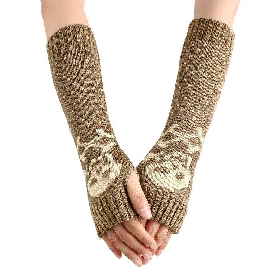 Women's Hip-Hop Exaggerated Streetwear Color Block Gloves One Pair