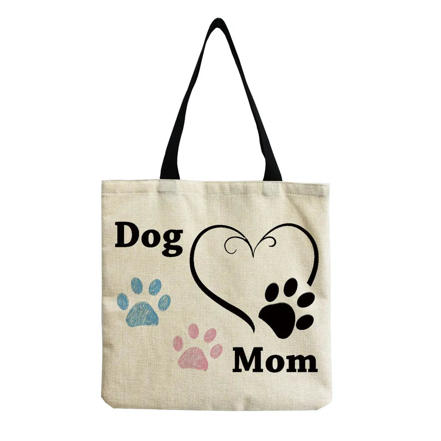 women's simple style letter shopping bags
