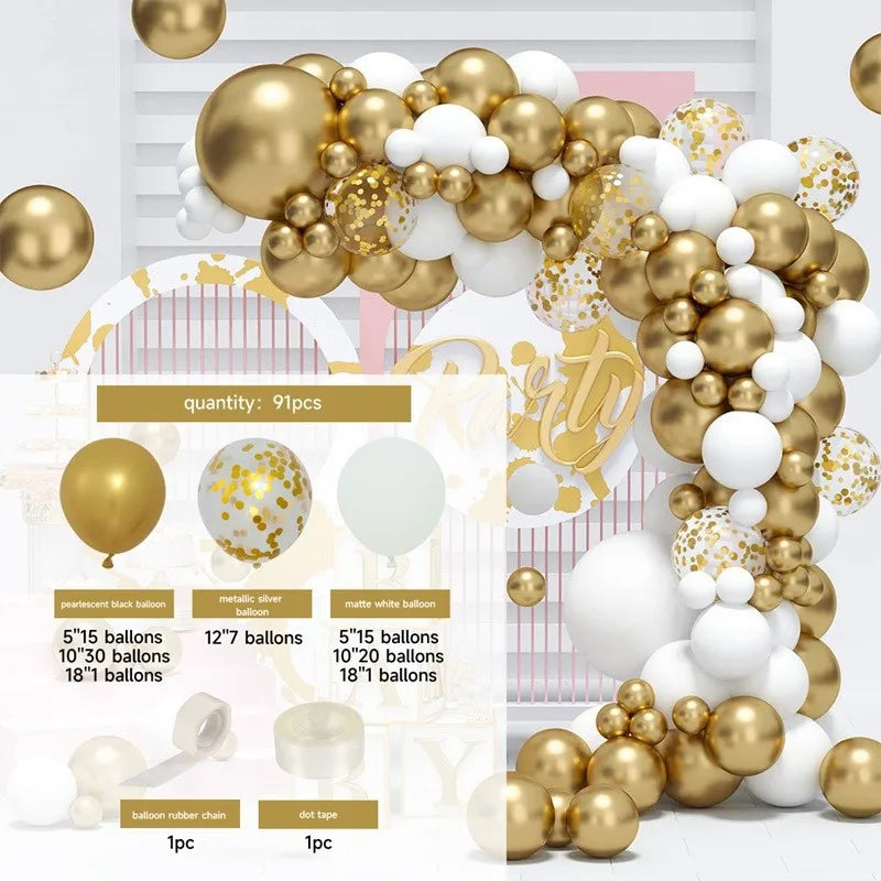 10 Series Birthday Party Decoration Balloon Suit Balloon Chain Arch Wedding Wedding Room Scene Arrangement