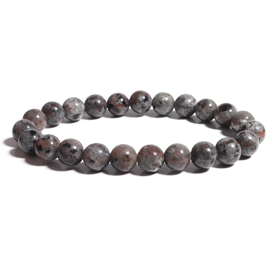 Amazon's Hottest Jewelry Natural Flame Stone Bracelet for Men and Women Unisex Single Circle Beaded Energy Bracelet Wholesale