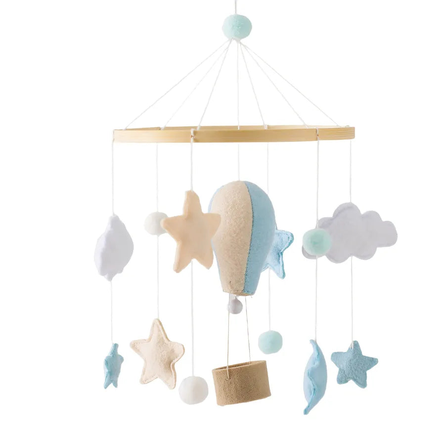Nordic Style Felt Animal Bed Bell Hanging Decoration Baby Infant Carriage Hand Eye Coordination Hanging Ornament Bed Bell