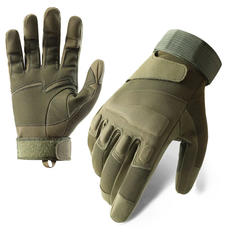 Tactical Gloves Men's Z192 Soft Shell Protective Pad Long Finger Touch Screen Fighting Non-slip Outdoor Military Fan Riding Gloves Men