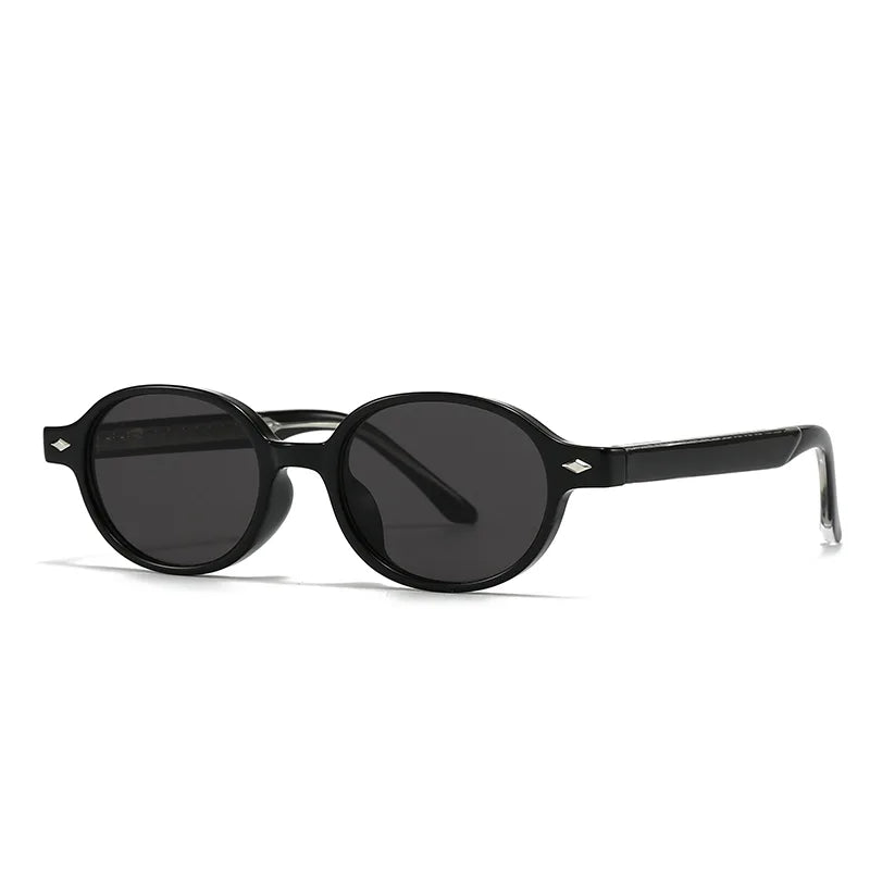 Simple Style Solid Color Pc Oval Frame Full Frame Women's Sunglasses