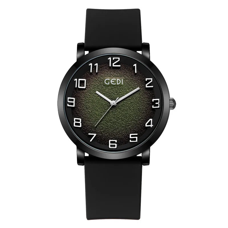 Sports Geometric Buckle Quartz Men's Watches