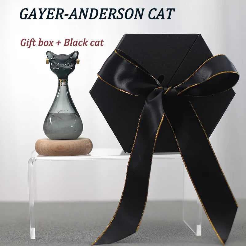 Cute Cat Glass Ornaments Artificial Decorations