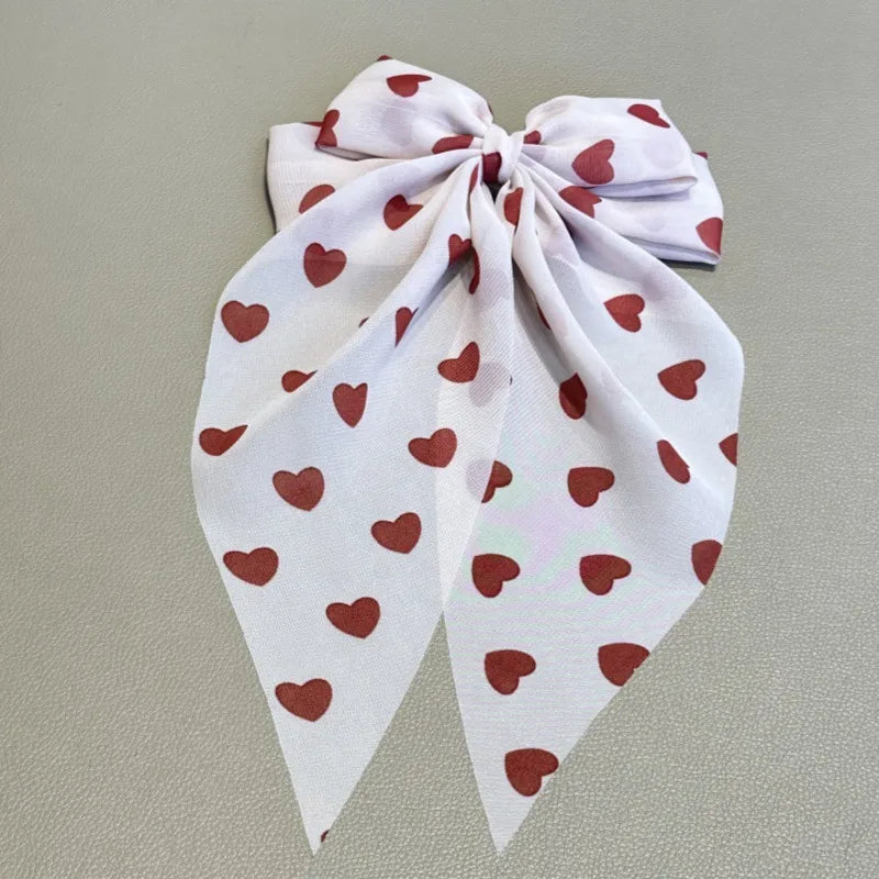 Sweet Women's Bow Knot Cloth Hair Clip