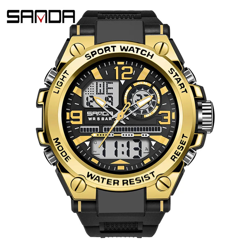 modern style solid color electronic men's watches