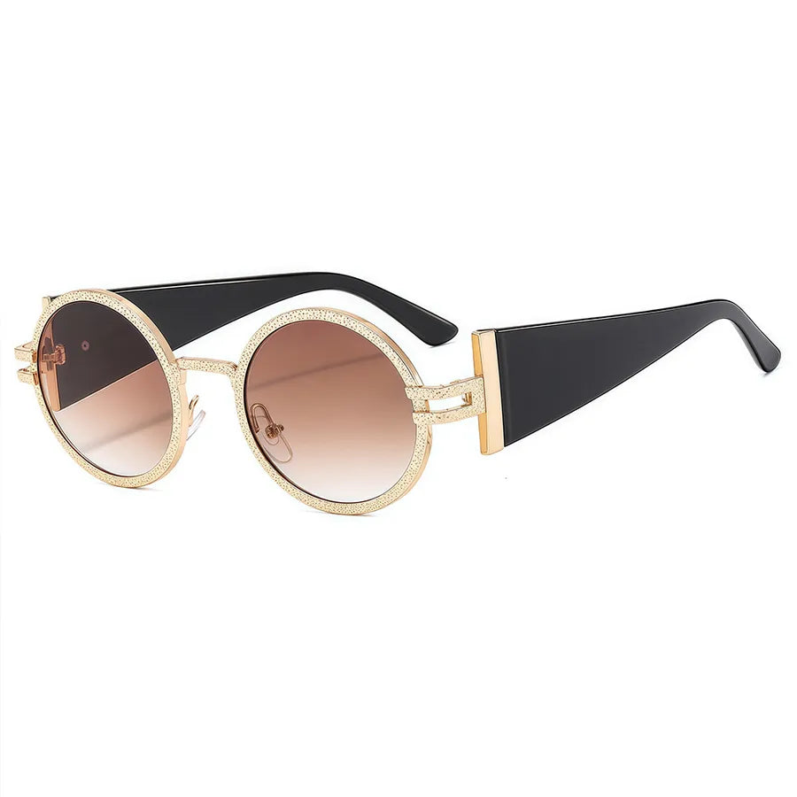 Vacation Simple Style Solid Color Pc Oval Frame Full Frame Women's Sunglasses