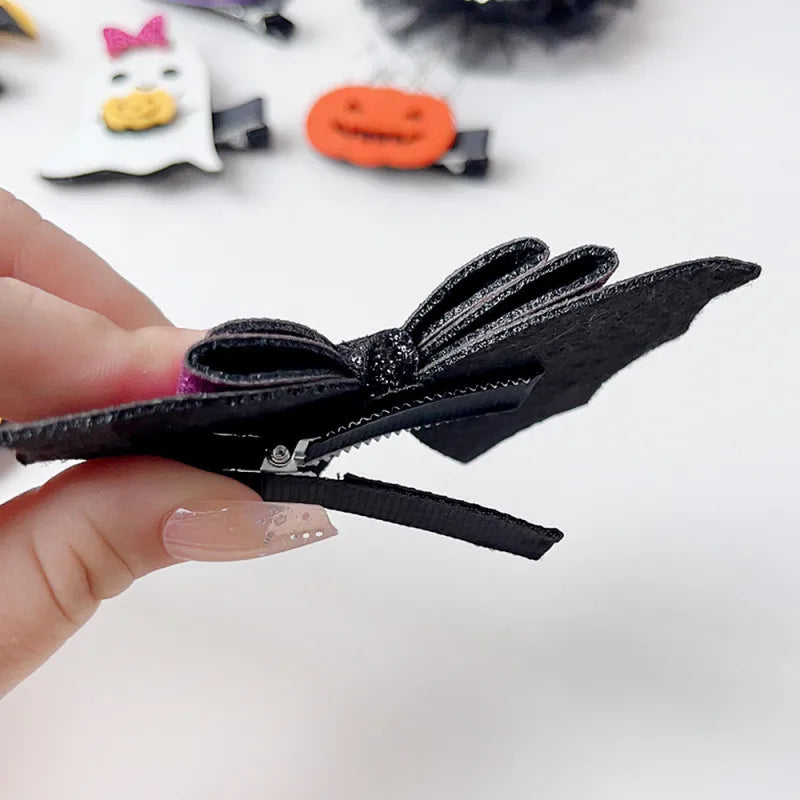 Halloween Hair Accessories Skull Clip Masquerade Duckbill Clip Devil Pumpkin Holiday Headwear Wholesale