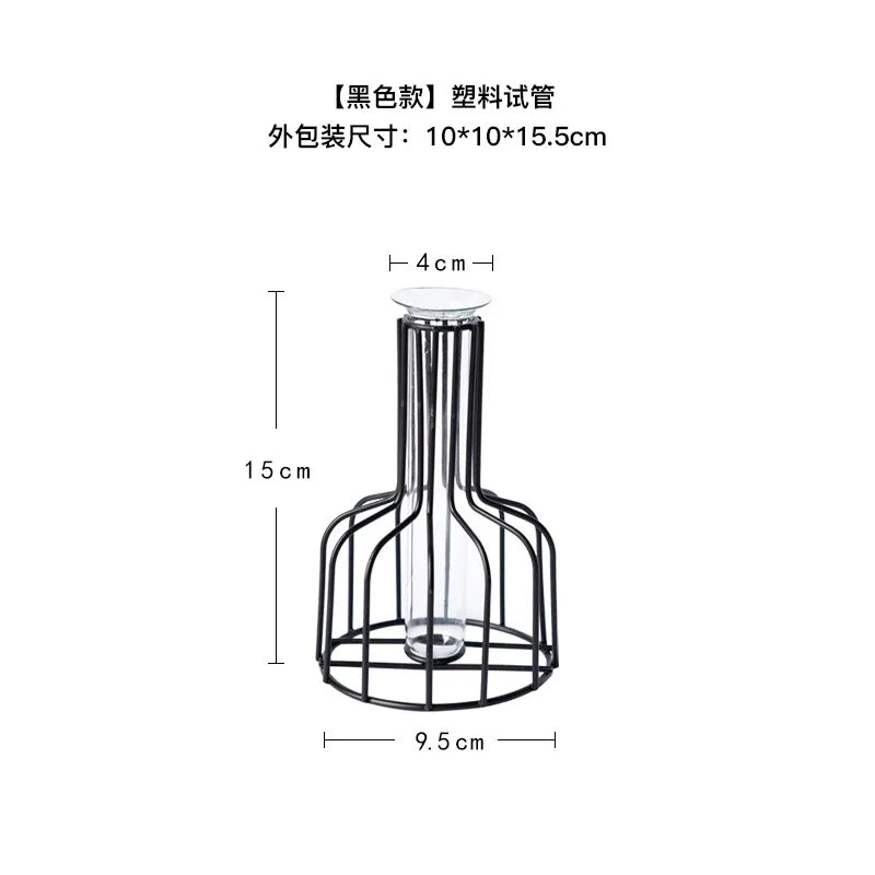 Simple Style Irregular Iron Vase Artificial Decorations