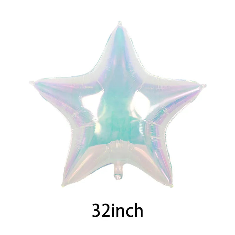 Birthday Casual Sweet Star Heart Shape Butterfly Aluminum Film Party Festival Balloons