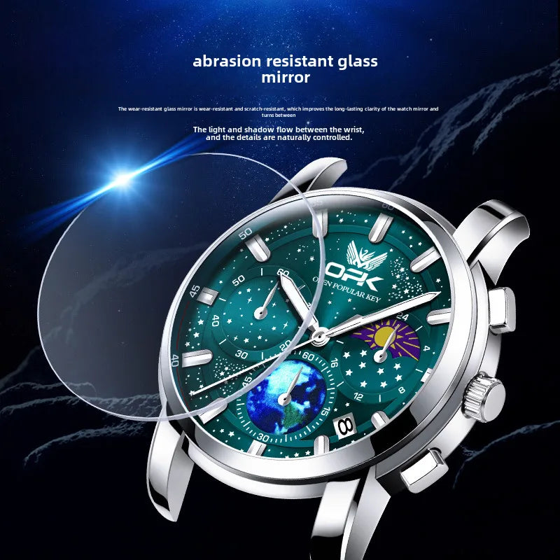 OPK brand watch manufacturers wholesale a generation of  chronograph moon luminous quartz watch men's watch men