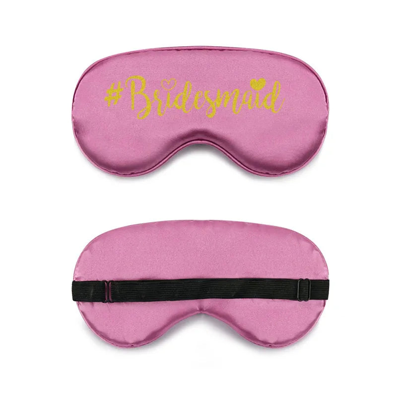 bride and bridesmaid artificial silk eye shield adjustable elastic wedding game bridesmaid gift