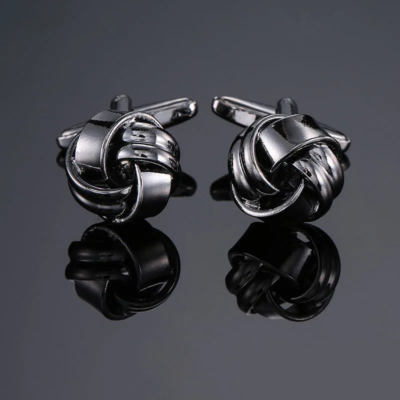 simple style solid color copper plating unisex cufflinks 1 pair