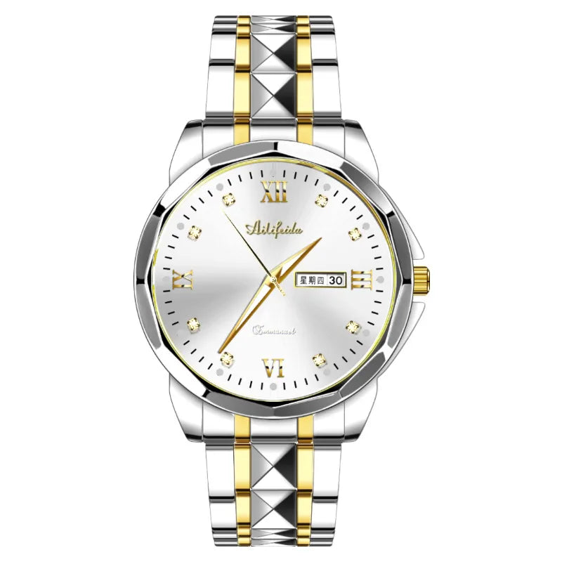 Avery Feida Steel Band Quartz Watch Ladies Shake Voice Live Explosions Wholesale Waterproof Luminous Ultra-thin Double Butterfly Buckle