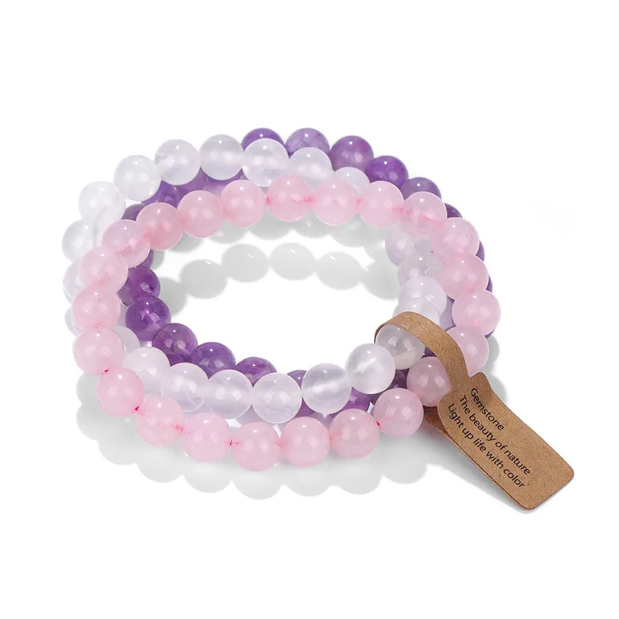 Simple Style Fruit natural stone Crystal Bracelets In Bulk
