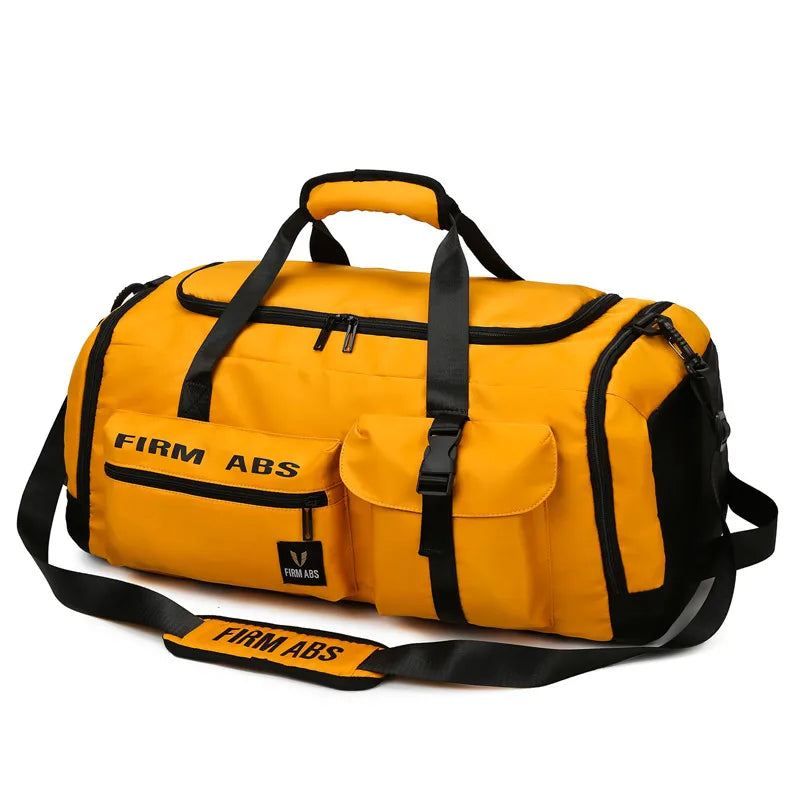 New Large Capacity Letter Travel Backpack Multi-purpose Portable Dry and Wet Separate Shoes Luggage Bag Oxford Cloth Fitness Bag
