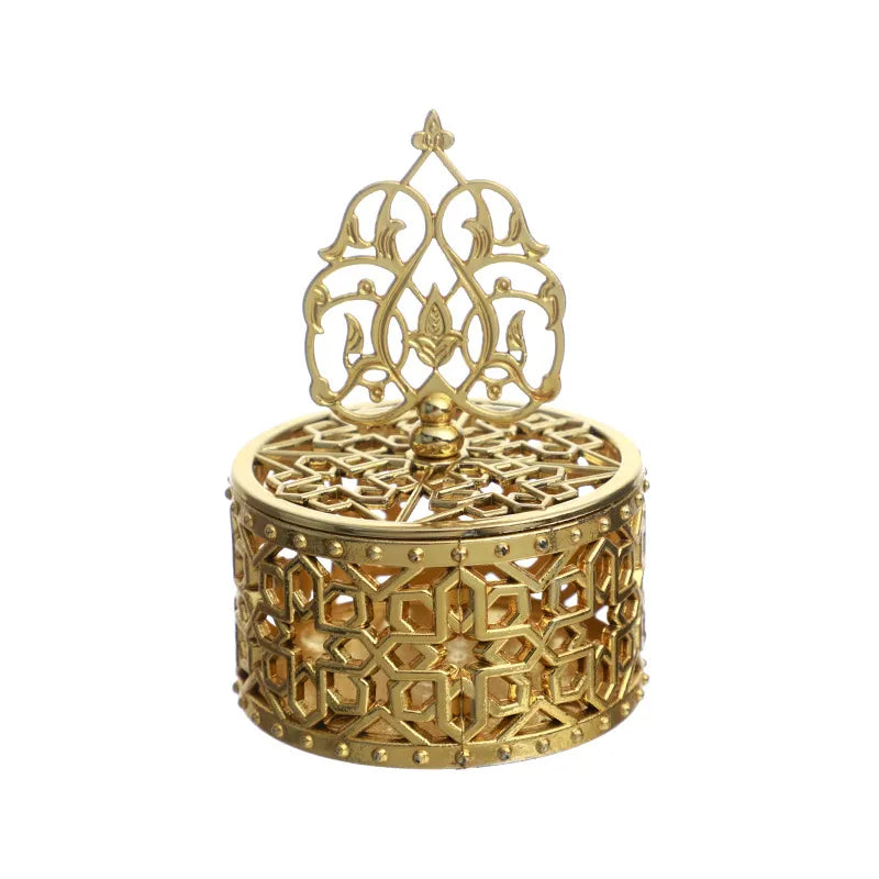 Electroplating Hollow Pagoda Candy Box Wedding Desktop Decoration Plastic Box Birthday Accompanying Gift Return Candy Box