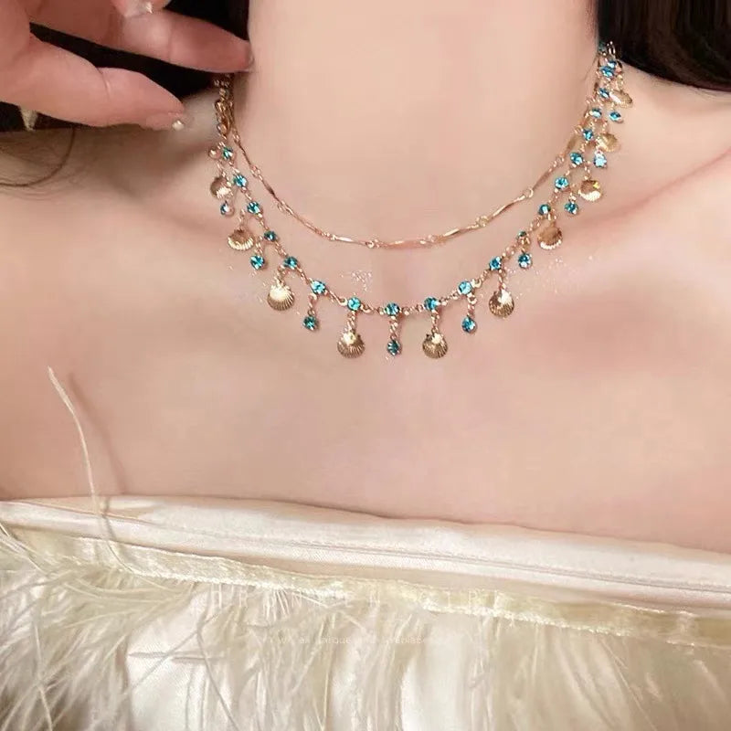 Jewelry Bikini Rhinestone Chain Waist Decoration Multi-layer Body Chain Star Rhinestone Tassel Waist Chain Women