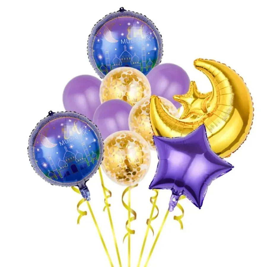 Romantic Star Moon LaTeX Aluminum Film Festival Balloons Party Supplies Balloons 1 Set