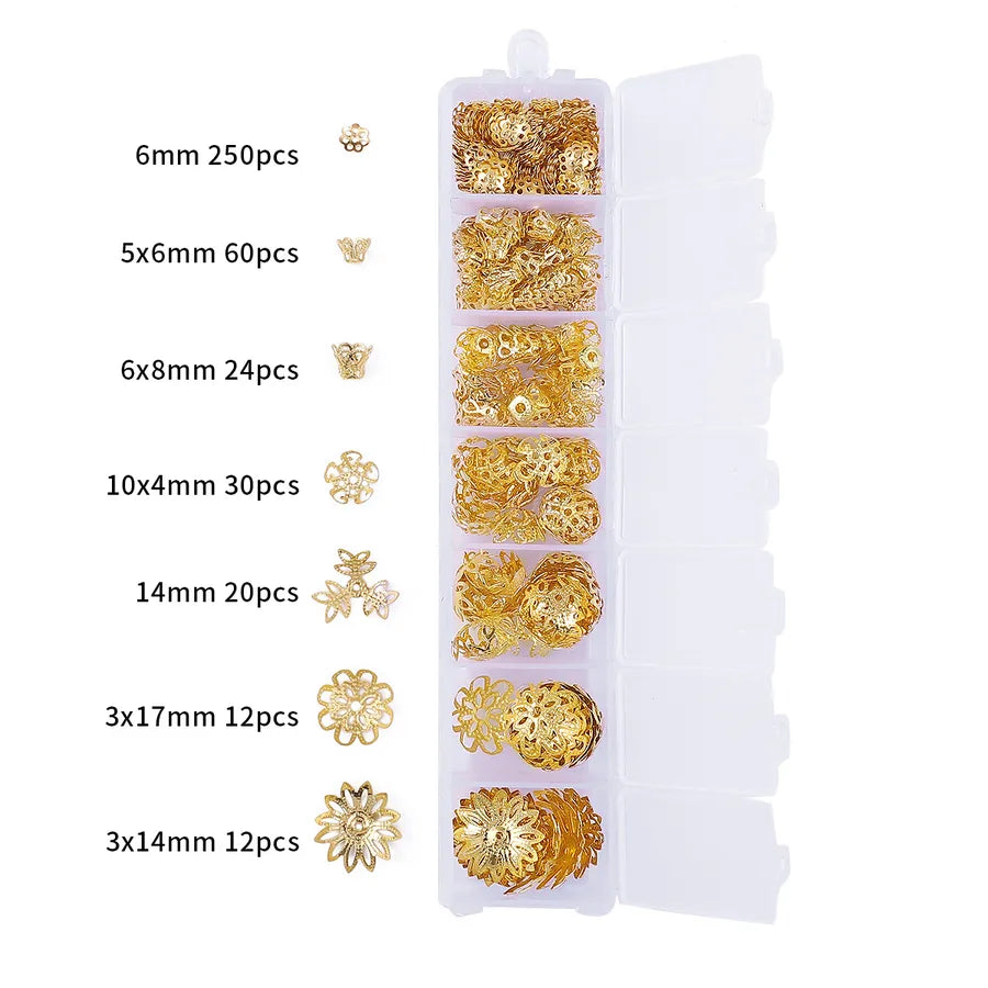Handmade Beading Jewelry Accessories Kit Earring Hook Bracelet Necklace Material Tool Set Round Circle Chain Metal Simple Design