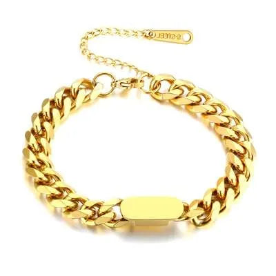 Vintage Style Classic Style Geometric 304 Stainless Steel Men's Bracelets Men Chain Bracelets