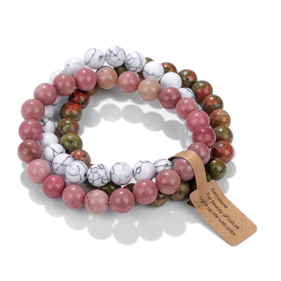 Simple Style Fruit natural stone Crystal Bracelets In Bulk