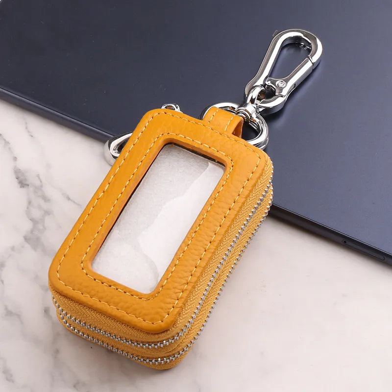 unisex classic style solid color leather