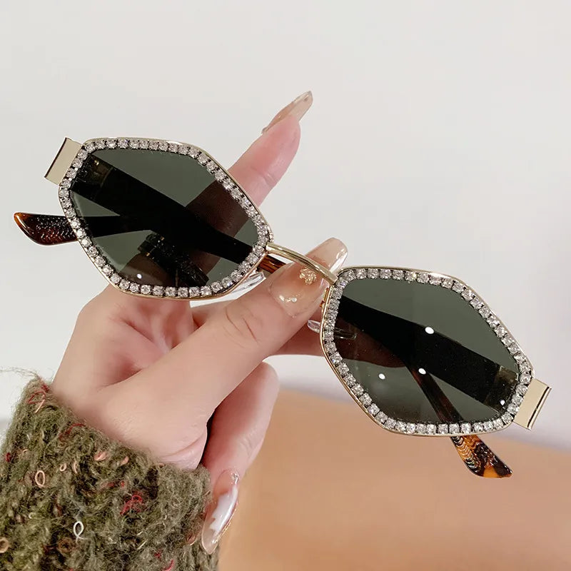 Elegant Solid Color Ac Special-Shaped Mirror Full Frame Women's Sunglasses