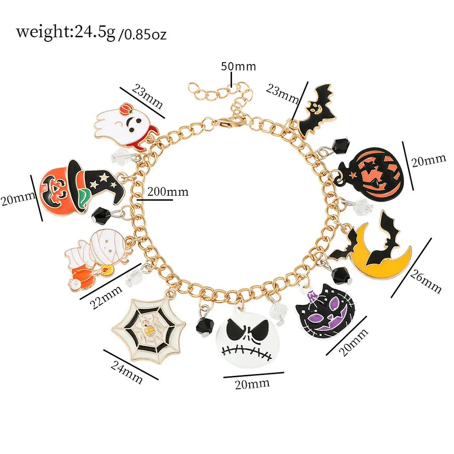 Cartoon Animation Horror Movie coraline Ghost Mother Halloween Pan Diy Beaded Bracelet Jewelry