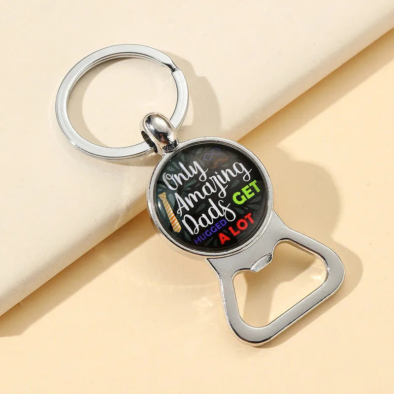 Novelty Letter Alloy Can Openers Father'S Day Men's Keychain