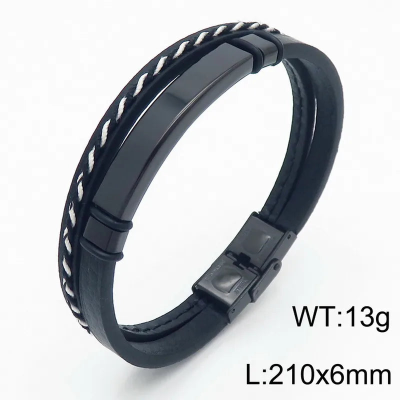 Simple Style Twist Titanium Steel Plating 18K Gold Plated Men's Bangle
