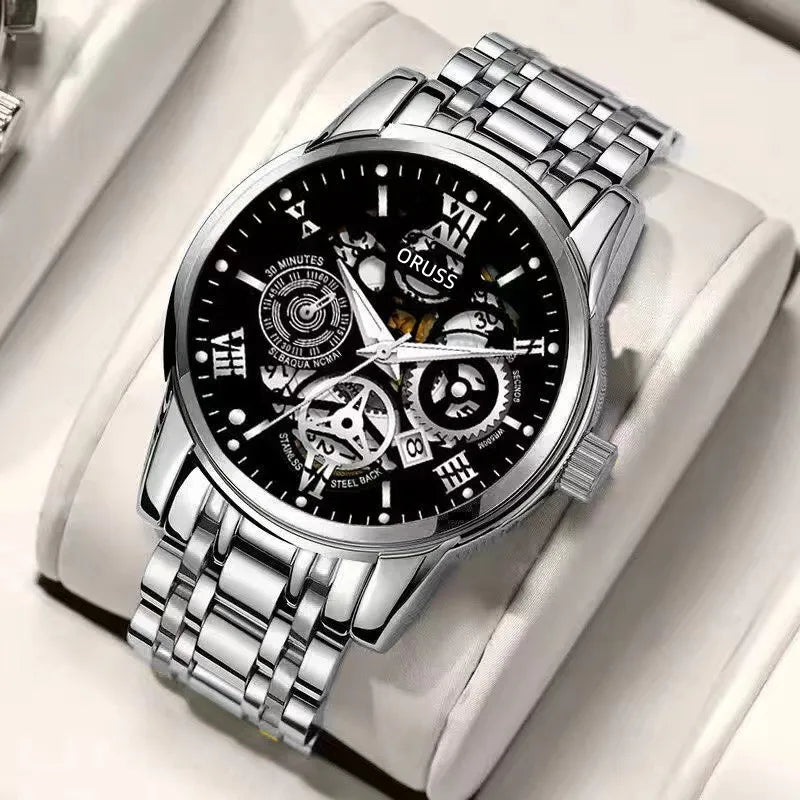 Eight years old shop men's watch  direct waterproof luminous hollow design personality fashion trend men's watch
