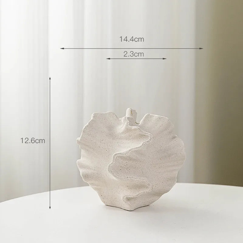 European Style Plain Burned White Ceramic Vase Frosted Texture Hydroponic Dried Flowers Home Decoration Ornaments Gift Crafts