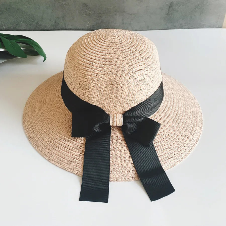 handmade straw hat women outdoor seaside beach sun protection sun hat