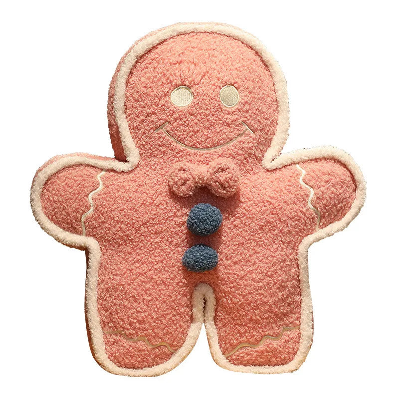 Christmas Toy Soft Plush Gingerbread Man Doll Children's Stuffed Toy Doll Gift PP Cotton Material Funny Plaything