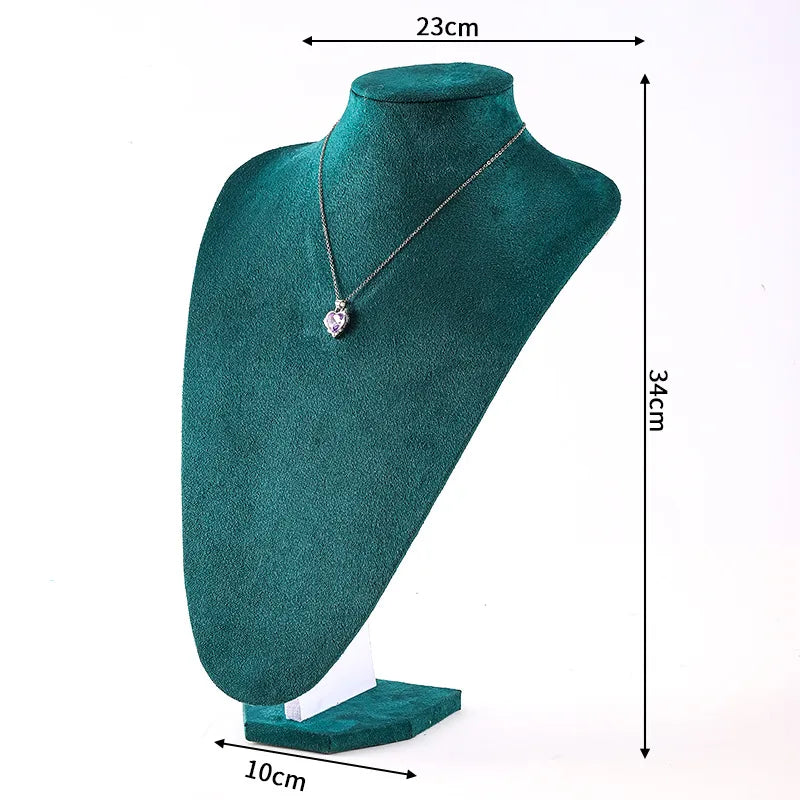 1 Piece PU velvet Classic Style Solid Color Jewelry Display Bust