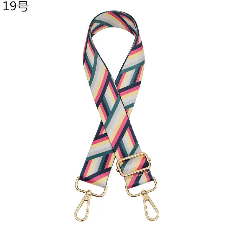 all seasons polyester geometric bag strap