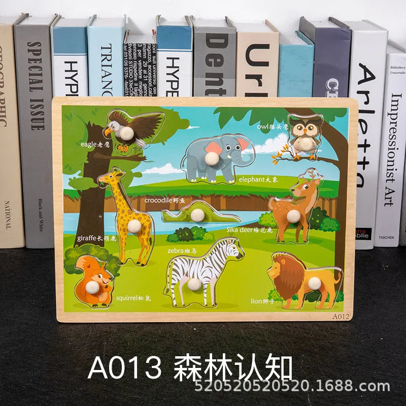 children 's education wooden toys numbers alphabet fruit intelligence building blocks 1 set